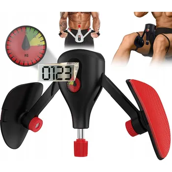 POSILOVAČ SVALŮ PÁNEVNÍHO DNA A NOHOU S NASTAVITELNÝM OPOREM AŽ 35 KG, LCD DISPLEJ A POPRUHY