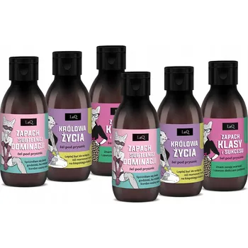 Sprchový gel Dámský set gel 6x100 ml gel Pivoňka Nezapomenutelná Magnolie LaQ