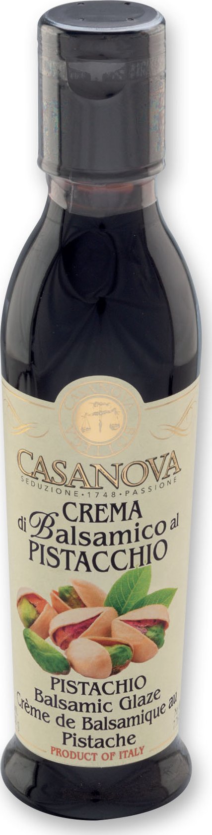 Crema di Balsamico ,al PISTACCHIO , glazé, výrobce Acetaia Casanova 220gr