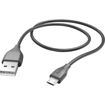 Prodlužovací kabel Hama Nabíjecí kabel USB USB 2.0 USB-A zástrčka, USB Micro-B zástrčka 1.50 m černá 00201586