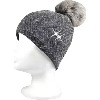 Čepice VOXX Čepice dámská pletená MOKKA s lurexem ŠEDO-STŘÍBRNÁ uni 113965