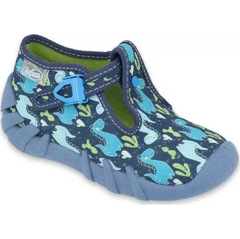 Chlapecké bačkory BEFADO 110P448 chlapecké bačkorky modré dino 21 110P448_21