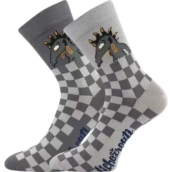 Pánské ponožky BOMA Ponožky pánské LICHOŽROUTI P s obrázkem KUDLY (3 páry) 42-46 119087
