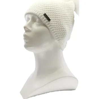 Čepice VOXX Čepice dámská pletená GALLOPERA s bambulí BÍLÁ uni 119819