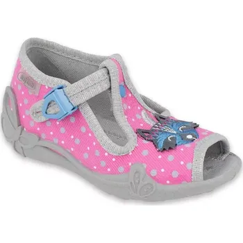 Dívčí obuv BEFADO 213P124 dívčí bačkorky růžové mýval 20 213P124_20