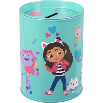 Pokladnička KOVÁNÍ PRASÁTKO POKLADNIČKA KULATÁ PRO DÍVKU GÁBININ KOUZELNÝ DOMEK