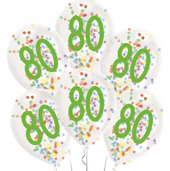 Balónek Balónky k 30. Narozeninám s barevnými konfetami, latexové