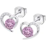 Lotus Silver Slušivé stříbrné náušnice Srdce LP3106-4/2 + 2 měsíce na vrácení zboží