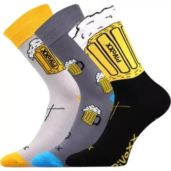 Pánské ponožky VOXX Ponožky pánské letní PIVOXX vtipné s obrázky PIVA mix 2 (3&nbsp;páry) 47-50 114266