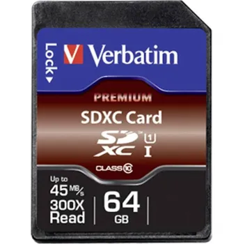 Paměťová karta Verbatim Premium paměťová karta SDXC 64 GB Class 10, UHS-I