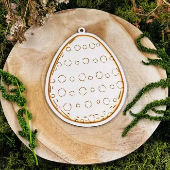 Velikonoční dekorace Autorská dekorace - Vejce - velké s kolečky