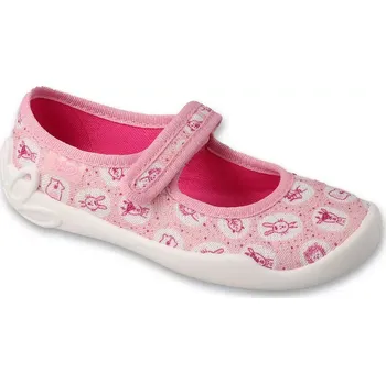 Dívčí bačkory BEFADO 114X547 dívčí balerínky růžové zvířata 27 114X547_27