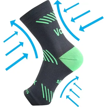 Dámské ponožky VOXX Návlek na kotník kompresní PROTECT s ionty stříbra TMAVĚ ŠEDÝ L-XL 112592