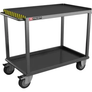 Vozík 2 úrovně Kov 1092 x 617mm nosnost 500kg Silné zatížení Facom