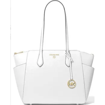 Kabelka Michael Kors kožená kabelka Marylin přes rameno bílá gold