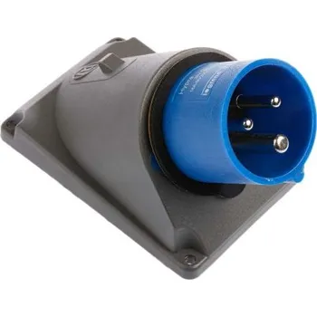 Elektrická zásuvka Průmyslový napájecí konektor, řada: HYPRA Zástrčka, Montáž na panel, Samec, formát pólů: 2P plus E, orientace těla: Pravý