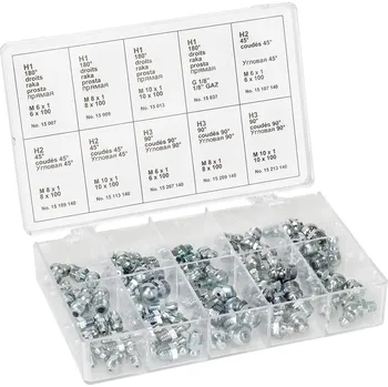 Závitová tyč Pressol Box na součástky s mazivovými vsuvky, 70 ks 1 ks