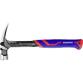 Kladivo WorkPro WP241013 kladivo s rozštěpem s ergonomickou rukojetí, tvrdé 450 g 1 ks