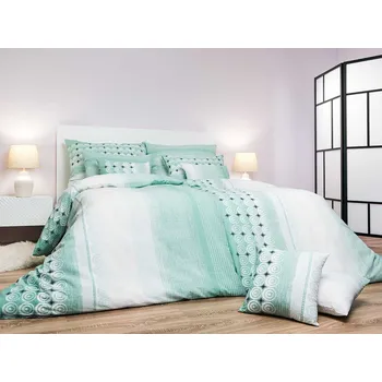 DADKA VRACOV Povlečení krep Sahara mentol 140x200, 70x90 cm