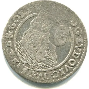 SLEZSKO. Liegnitz-Brieg-Goldberg. 3 Kreuzer 1663. Ag.