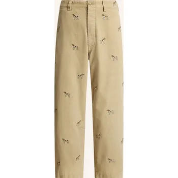 Pánské kalhoty Polo Ralph Lauren Pánské Manšestrové Kalhoty Big Fit, béžová...