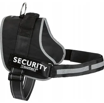Postroj pro psa Zoofari nastavitelné postroje pro psa, reflexní, taktické, velikost M, černé
