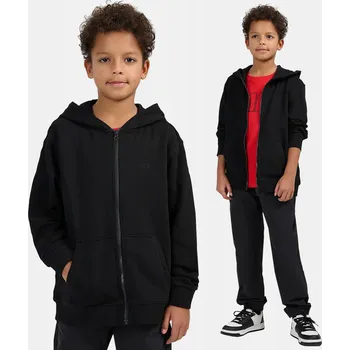 Chlapecká mikina 4F dětská mikina bavlna černá velikost 146