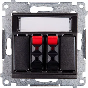 Elektrická zásuvka Elektrická Zásuvka zásuvka Kontakt-simon černá