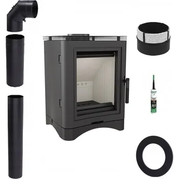 Krbová kamna KAMNA OCELOVÁ KAMNA K5 FI 150 SADA