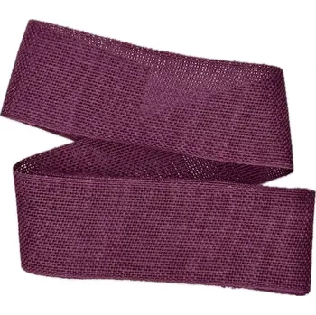 Stuha Stuha lněná Nature Basic – Deep Lavender sytě levandulová 40mm x 2m (14,-Kč/m) (Stuha lněná, barva sytě levandulová, oboustranná, rustikální, biologicky odbouratelná – GoGreen)