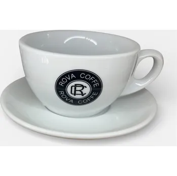 Rova Coffe Šálek s podšálkem na latte 280 ml