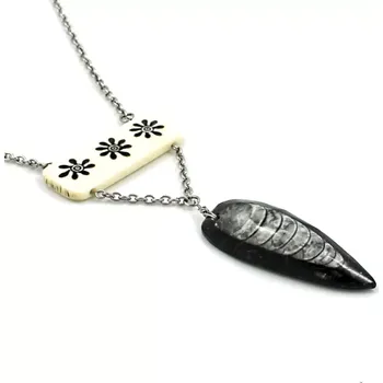 Náhrdelník Pánský náhrdelník s orthocerasem