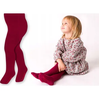 Dětské vlněné punčocháče Steven červené velikosti 104