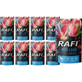 Krmivo pro psa Vlhké krmivo pro psy Rafi s jehněčím masem, sada 10 x 500 g