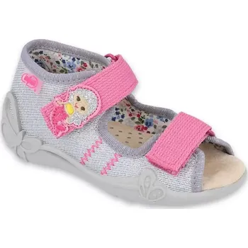 Dívčí bačkory BEFADO 342P012 dívčí sandálky kožená stélka víla 19 342P012_19