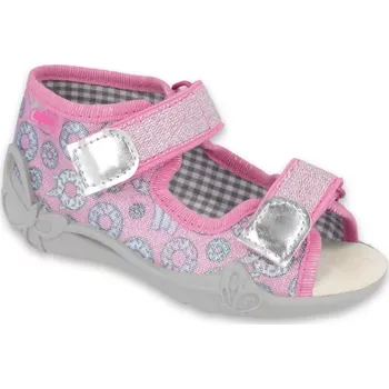 Dívčí obuv BEFADO 242P106 dívčí sandálky růžové donuts 18 242P106_18