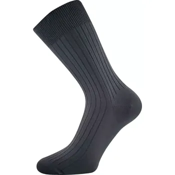 Pánské ponožky LONKA Ponožky pánské slabé ZEBRAN 100% bavlněné TMAVĚ ŠEDÉ (3&nbsp;páry) 43-45 119491