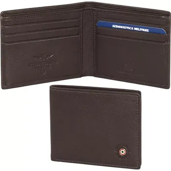 Peněženka Peněženka Aeronautica Militare Plate AM-130-25 hnědá