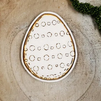 Velikonoční dekorace Autorská dekorace - Vajíčko zdobené kolečky - malé