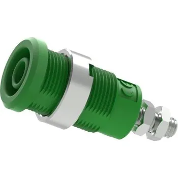 Elektrická zásuvka Banánková zásuvka, 25A, 600 → 1000V, Zelená, Samice