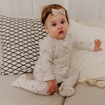 Kojenecký overall Bavlna dětský Overal 62 Teddy Bear Ecru Eevi