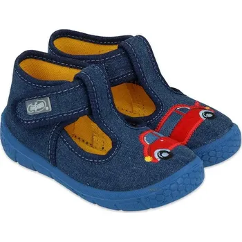 Chlapecké bačkory BEFADO 631P046 chlapecké bačkorky modré auto 19 631P046_19