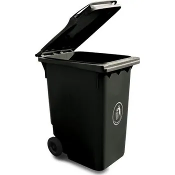 Odpadkový koš Nádoba na odpad 360L, Šedá Překlápěcí víko