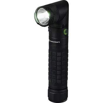 Svítilna TOOLCRAFT LED ruční svítilna, s magnetickým držákem, nastavitelná, s klipem na opasek, velký dosah, napájeno akumulátorem, 3000 lm, 4 h, 238 g