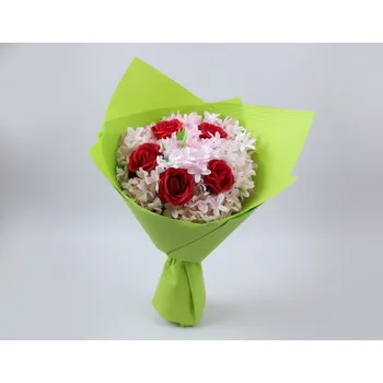 umělá květina Růžová něha