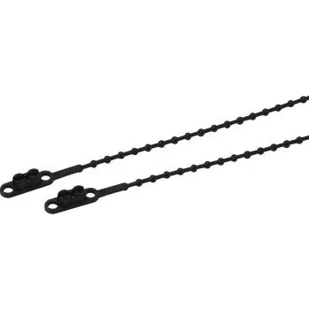 Stahovací páska Kabelová vázací páska Dvojhlavý uzel 230mm 3,6 mm Černá Nylon 66 RS PRO