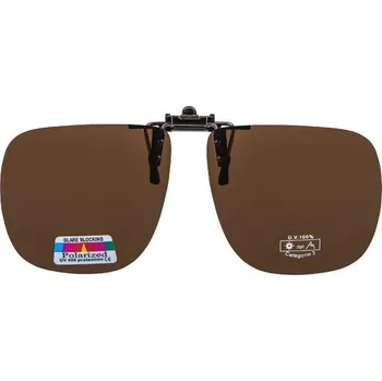 Sluneční brýle Polarizační klipy na brýle SunStyle hnědé L VELKÉ