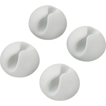 Stahovací páska TRU COMPONENTS SWC-10WT/4P držák kabelu samolepicí 542241 Průměr kabelového svazku (rozsah) 9 mm (max) bílá 4 ks