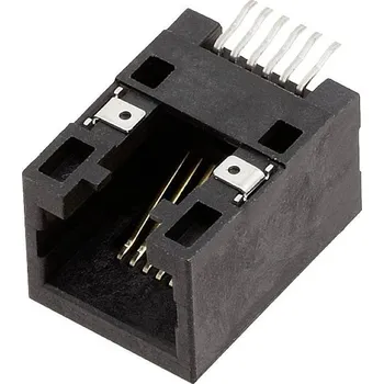 encitech RJJU-66-141-E3H-014, 3253-0014-02, konektor RJ, RJ12, CAT 3, piny:6P6C, 1 ks
