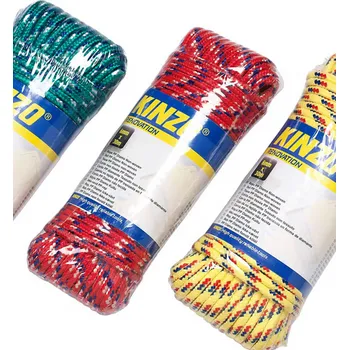 Lany Kinzo polypropylénové lano, červené, 30m